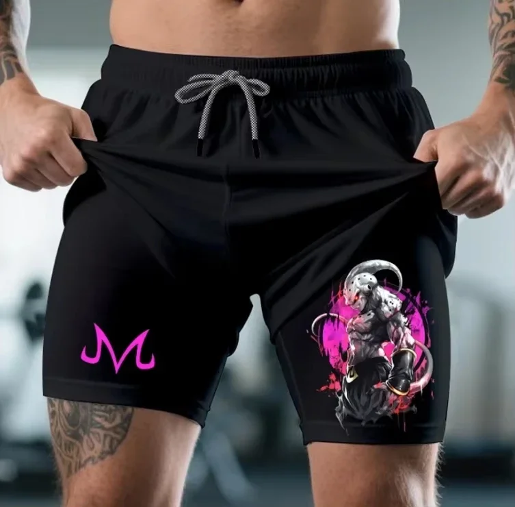 

2025 новые популярные модные мужские летние шорты с принтом аниме, спортивная одежда для тренажерного зала и фитнеса с эластичной резинкой на талии и шнурком, повседневная спортивная одежда