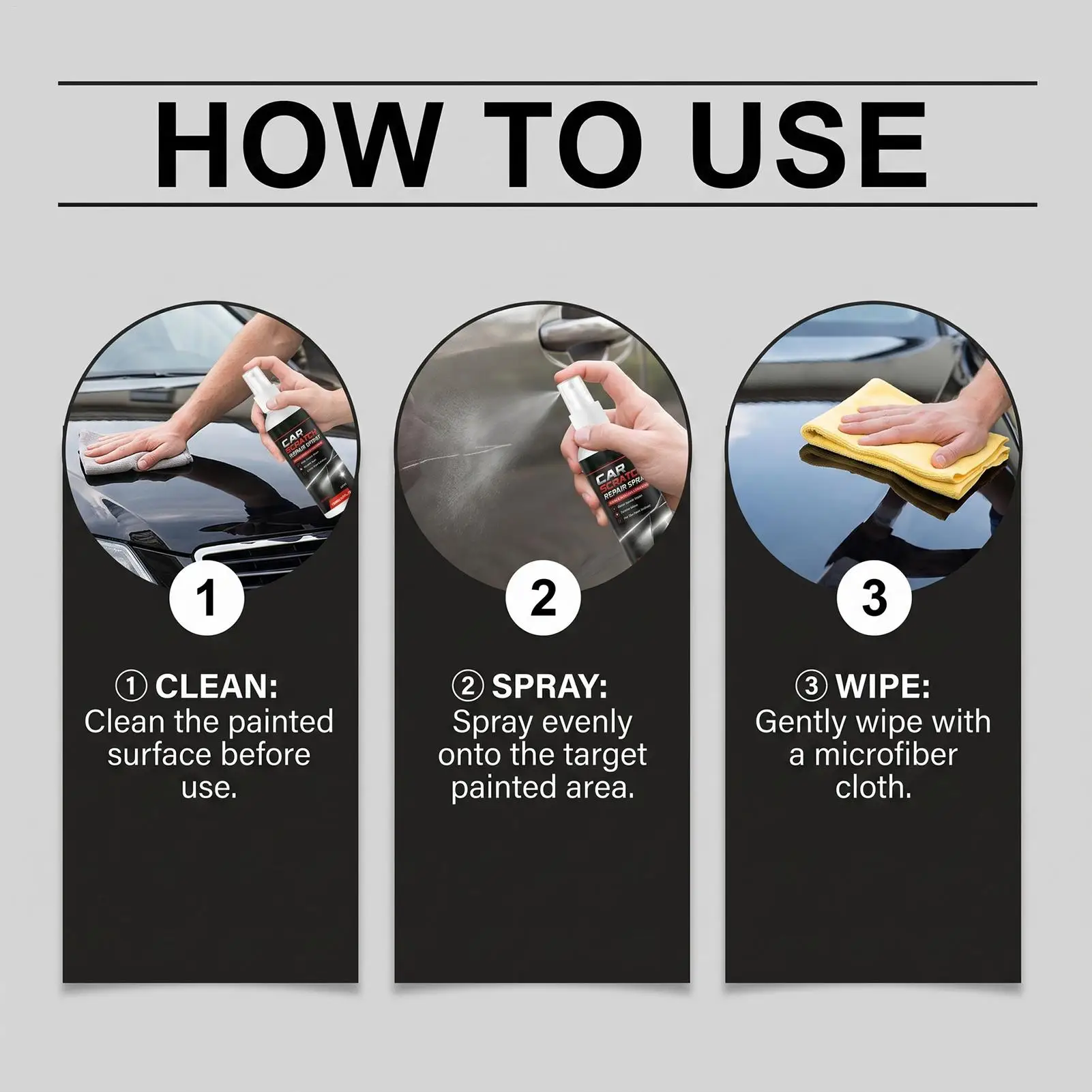 Car Scratch Remover 100ml Paint Shine Restorer Swirl Eraser Spray Car Paint Scratch Remover For Truck SUV Van Motorcycle Hood