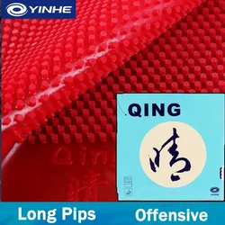 0.5/0.7mm Original YINHE QING Pips-long Table Tennis Rubber Sheet Fast Attack Long Pips Soft Ping Pong Rubber Sheet With Sponge