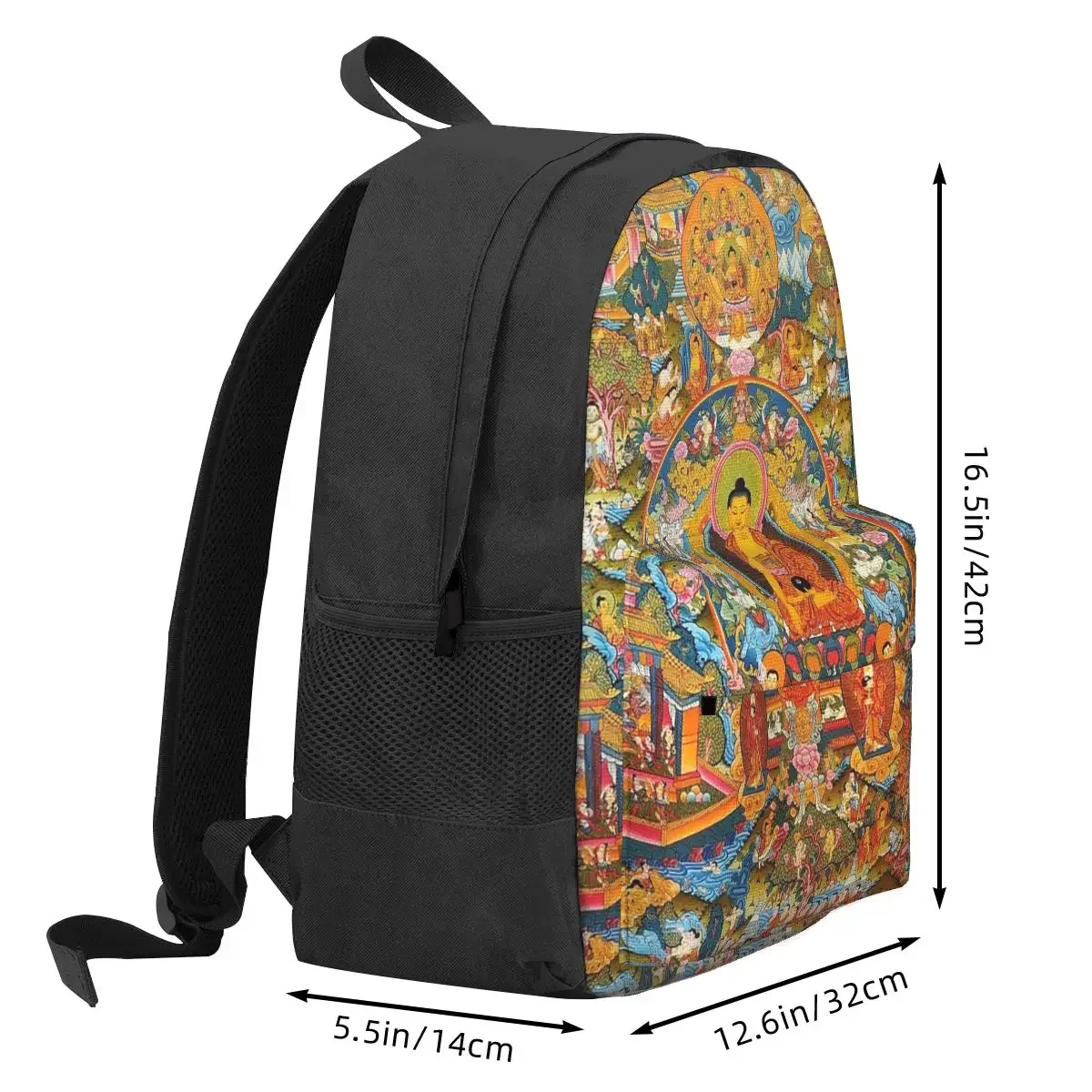 Tantric Buddhist Deity Buddhism God Buddha Backpack Hot Sale Daypack Large Capacity Boys Girls BookBag School Bag  for Men Women