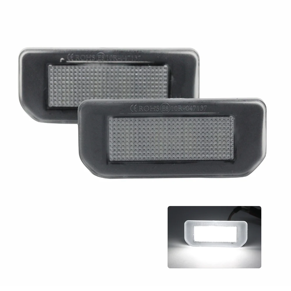 

2Pcs/set LED License Plate Lamp for Tesla Model 3 2017~2023/Model Y 2020~2023 Pure White Color Easy Plug