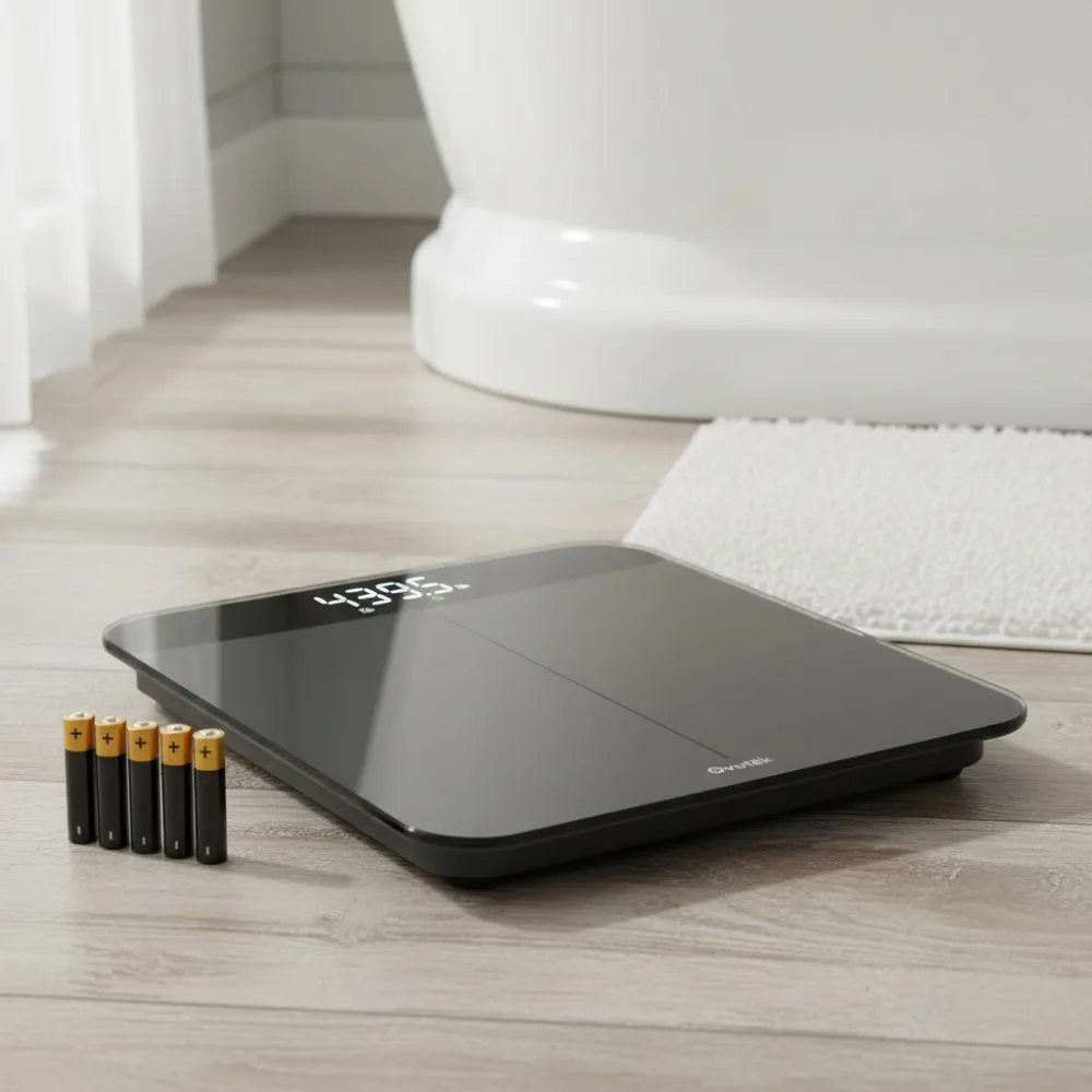 

Digital Bathroom Scale with 0.05lb Precision, 450lb Capacity, Large LED Display, Auto Weighing for Body, Baby & Pet