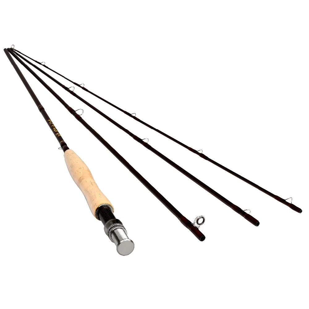 

9FT/2.7M 10FT/3M 5-6wt 7-8wt 4 Pieces Carbon Fiber Fly Fishing Rod Light Feel Medium Fast Action Freshwater Trout Bass