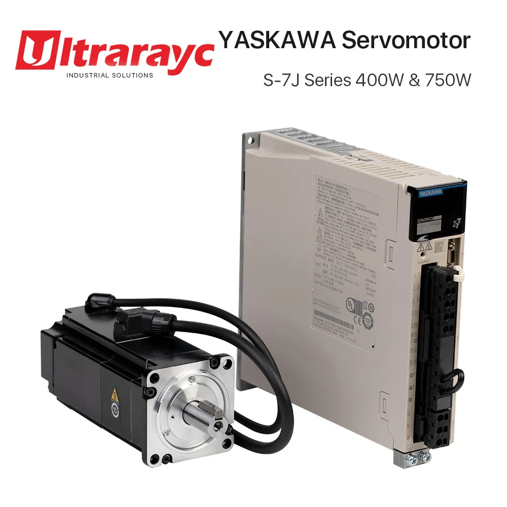 

Ultrarayc Japan YASKAWA S-7J Series Servo Motor 400W & 750W with Servopack and Encoder Cable Set for Fiber Z Axis or Other CNC