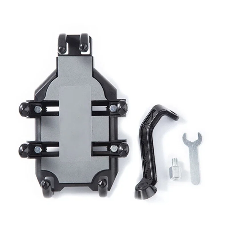 حامل الهاتف الذكي للدراجات النارية قابل للتعديل يقدم قبضة موثوقة للملاحة الآمنة وحامل الهاتف المحمول العالمي لهاتف IPhone