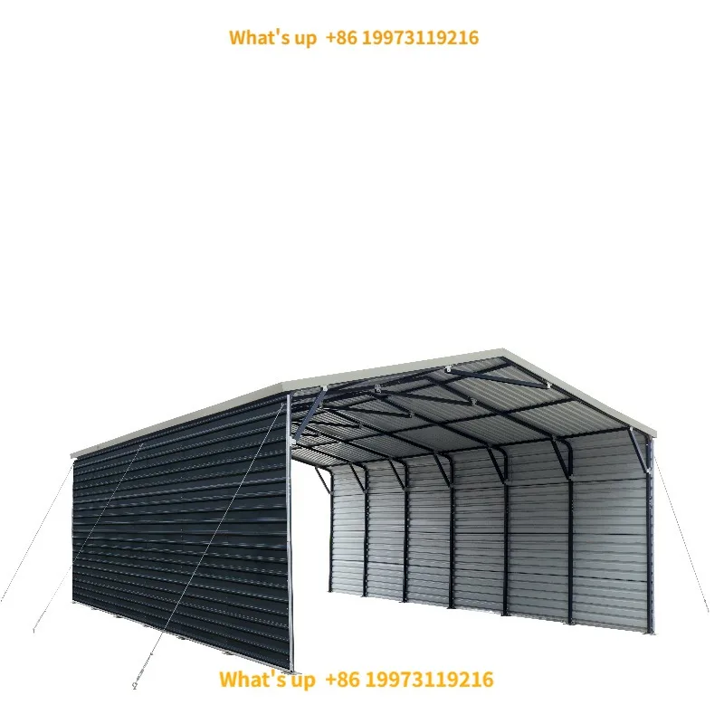 2026 6x9x3.78m Heavy  Galvanized Steel Metal Carport Canopy Garage Snow Load Rated for Car RV Parking