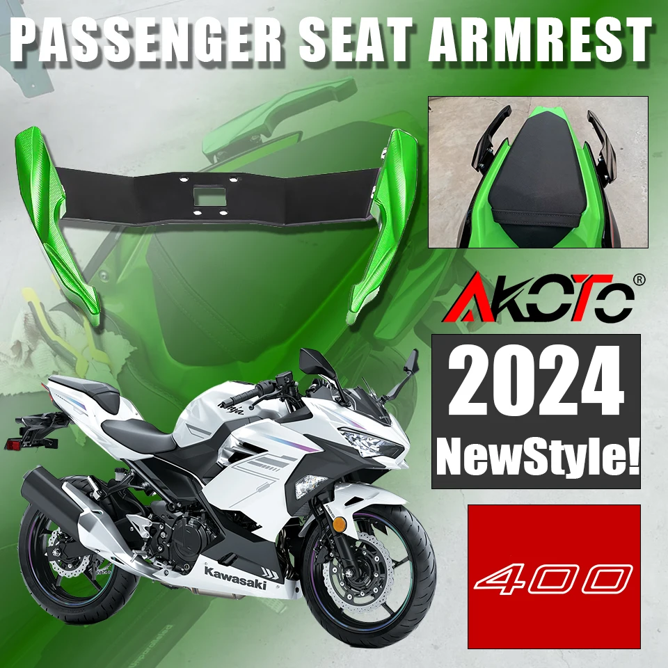 

For KAWASAKI Ninja 400 Ninja400 Z400 Z 400 Motorcycles Accessories Rear Grab Passenger Seat Handle Holder Grip Armrest Parts
