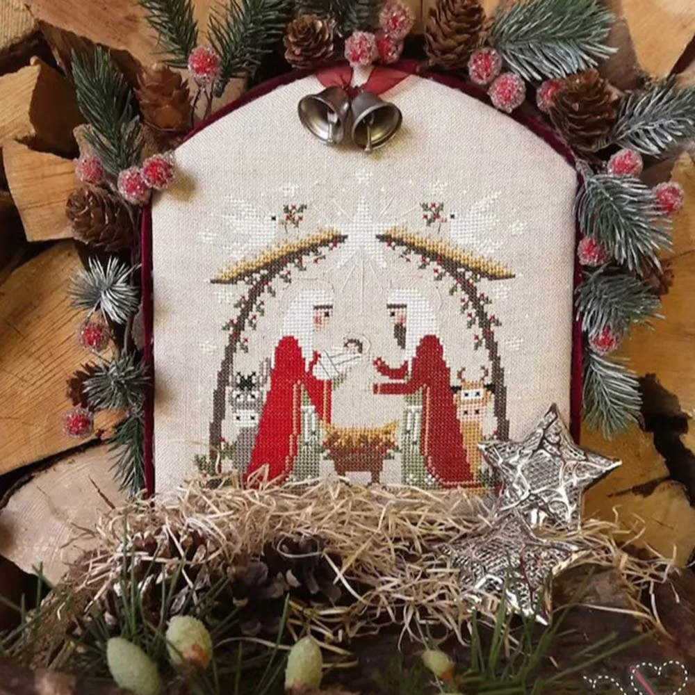 

Non-finished Products Christmas Embroidery Kits Funny Needlework Religious Vintage Embroidery Craft Packages