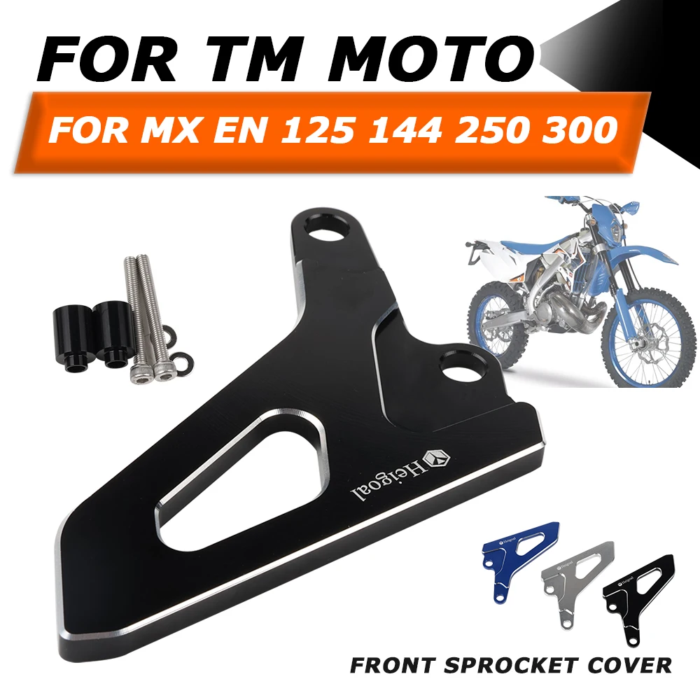 For TM MOTO TM MX 125 250 TM EN 144 300 2018 Motorcycle Accessories Front Sprocket Cover Chain Protector Guard Cap Case Saver