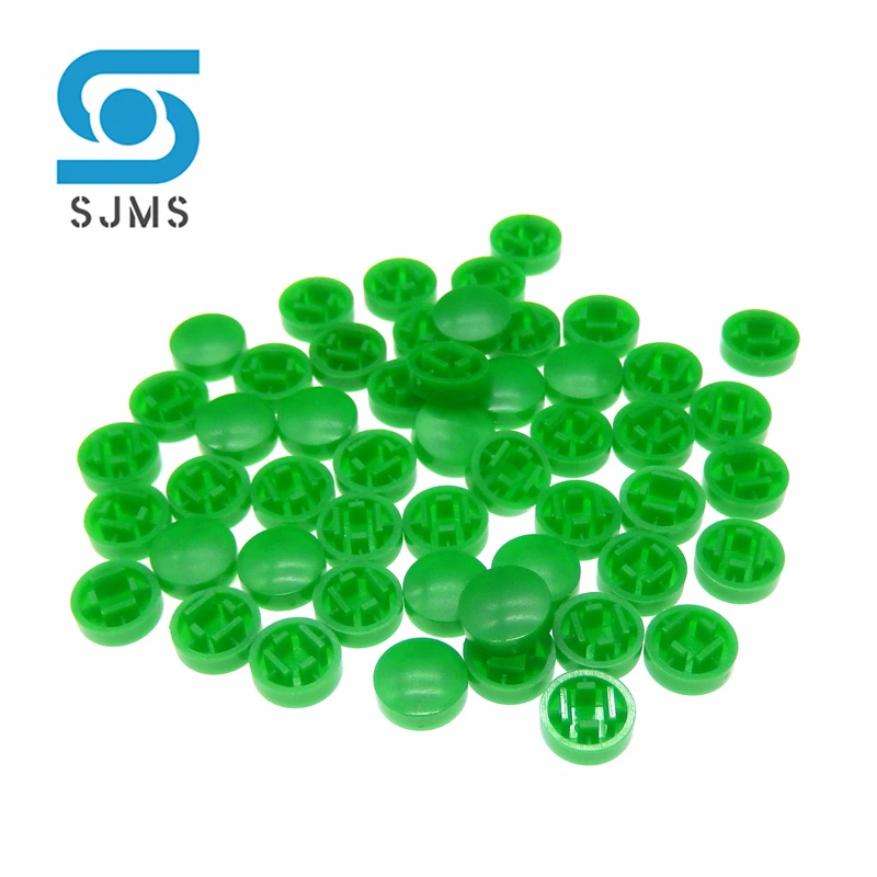 50PCS A25 Runde Kunststoff Push Button Schalter Kappe 10MM Größe 4,8*9,8mm Für B3F-4055 12*12*7,3 Tact Tactile Taste Schalter Kappen Hut – Detail 8