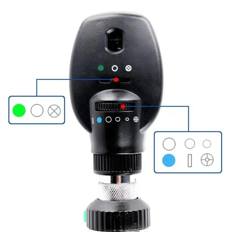 Portable Video Scope Ophthalmoscope Complete Set Veterinary Animal Eye Exam Equipment