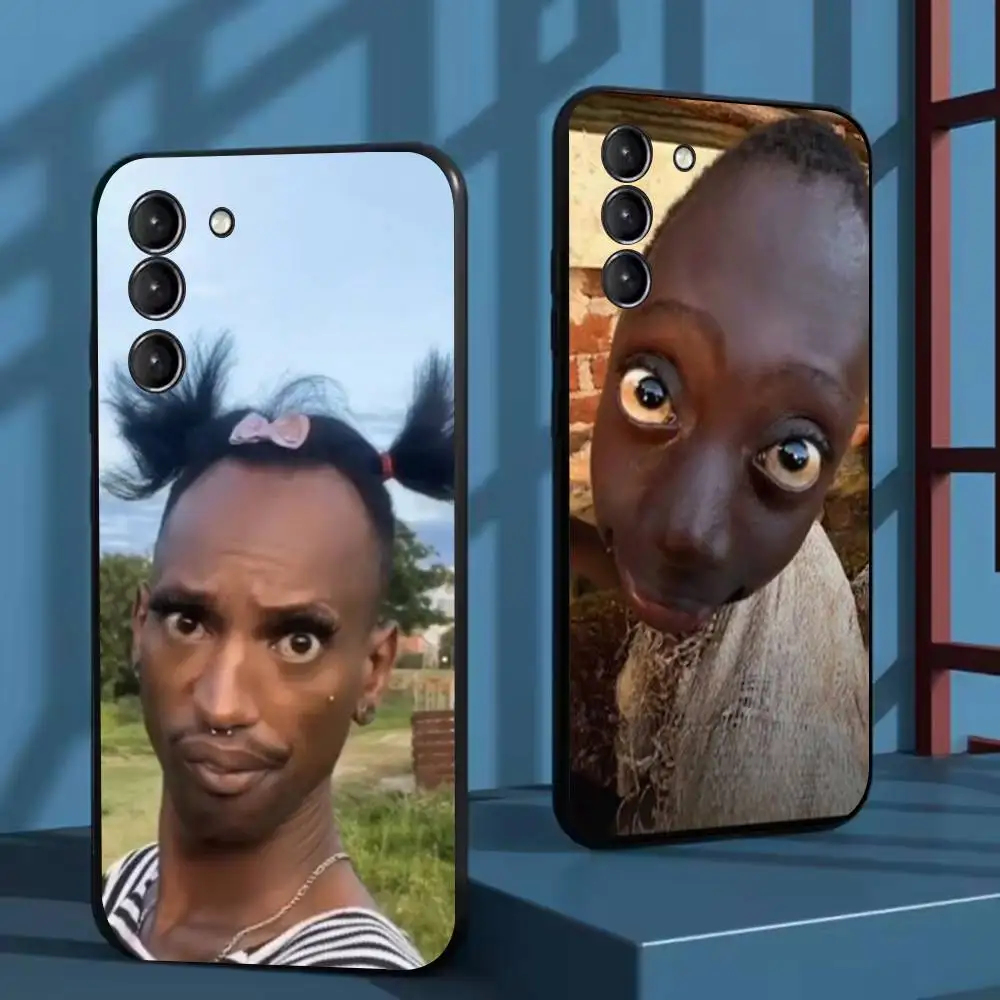 

Ugly Man Funny Phone Case For Samsung Galaxy A73,72,51,53,52,71,22,5G,Note,J7,8,9 Soft Black Cover