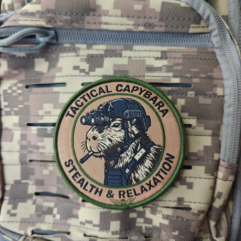 2026 New Patches, Capybara Morale Badges, For Clothing, Hats, Backpacks, etc., Hook and Loop