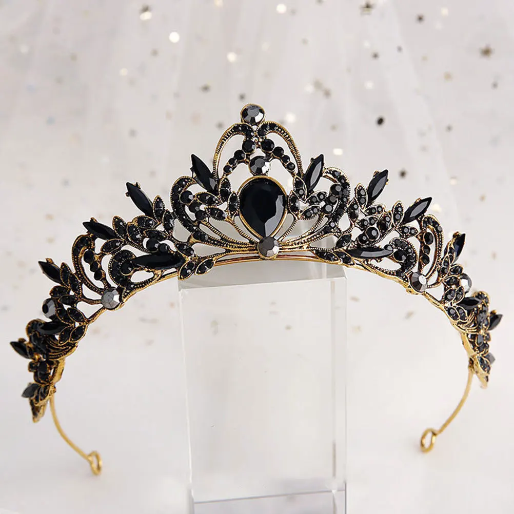 

Baroque Bridal Rhinestone Tiara Elegant Wedding Bride Crown Headband Bride Tiara Decorative Rhinestone Crown Women Headdress