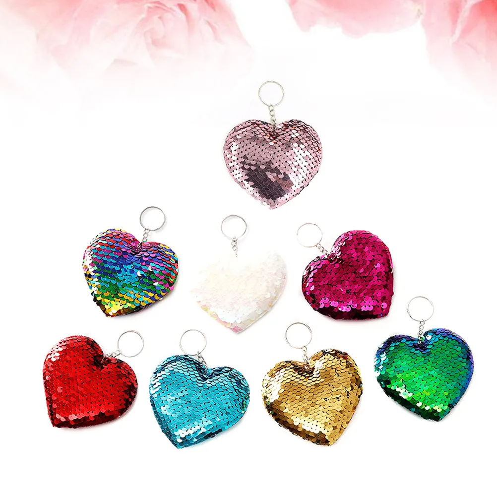 Key Bag Keychain Pendant Halloween Christmas Decorative Keychain Decorated Keychains Color Changing Sequins Goodie Bag Filler