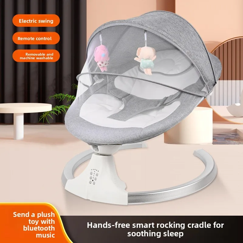 Electric rocking chair coaxing baby baby rocking chair newborn sleeping soothing chair children coaxing cradle
