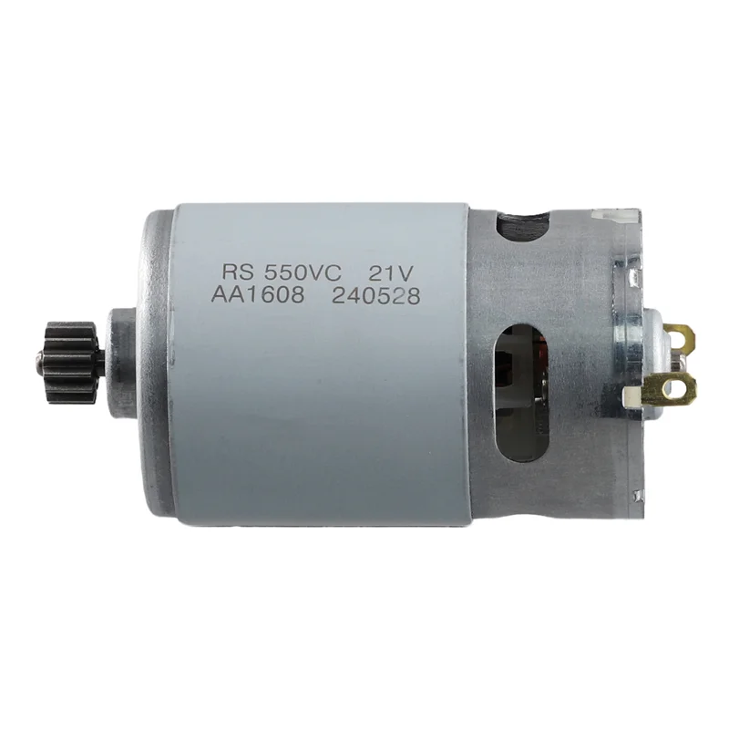 Promocja! Silnik DC 21V RS550 14 Zębów Koło Zębate 9,5 mm Do Mini Piły Łańcuchowej Silnik Elektryczny Wiertarka Akumulatorowe Narzędzie Elektryczne Akcesoria
