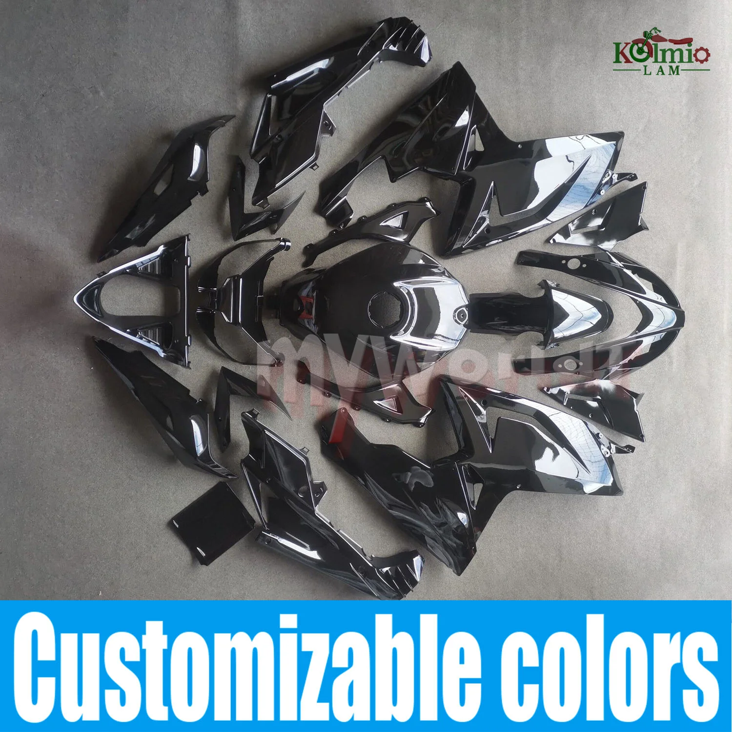 

Подходит для Aprilia RS 125 RS 125 2006-2011 годов, черный обтекатель мотоцикла, комплект панелей кузова, комплект 2007 2008 2009 2010