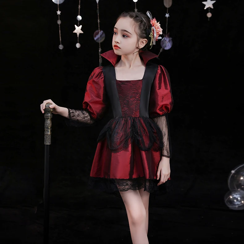 

Christmas Girls' drama dress opera stage performance role play kindergarten performance dress short Princess Dress