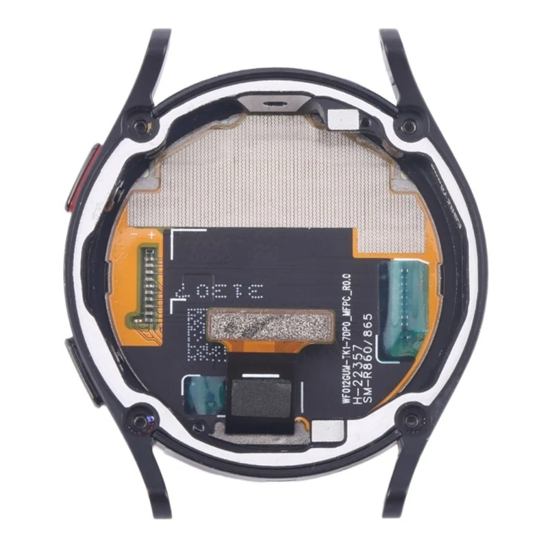 Screen Replacement Assembly with Frame for Watch4 40mm, LCD Touch Part for Watch Repair, Round Black Unit with Middle 896C