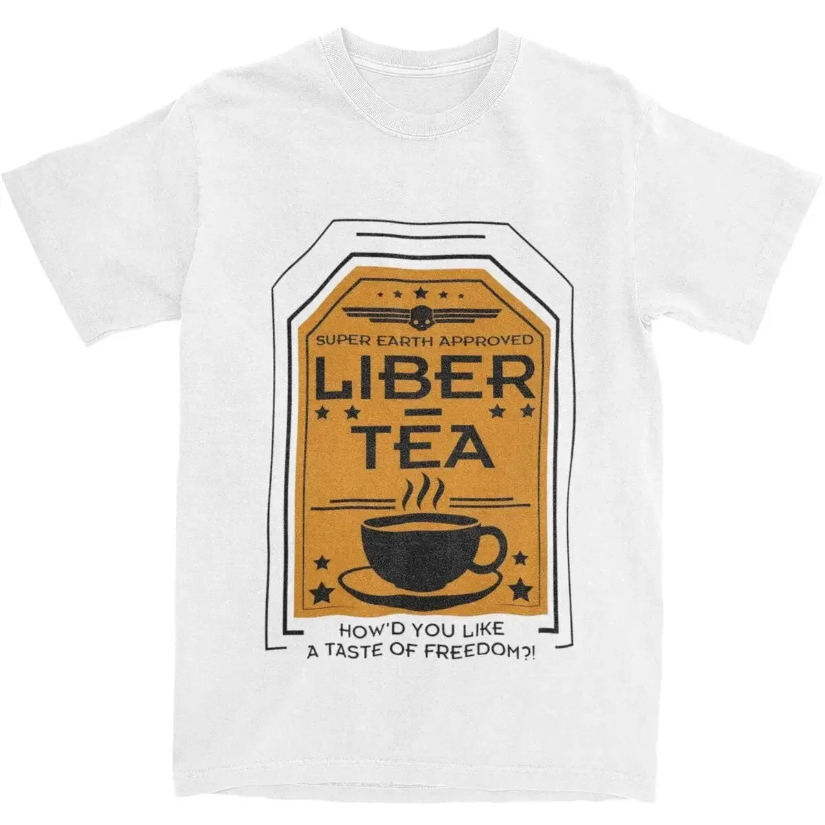 Game Helldivers 2 Liber-Tea Men Women T Shirt Liber Tea Accessories Vintage Tees T-Shirts Pure Cotton Original Clothes