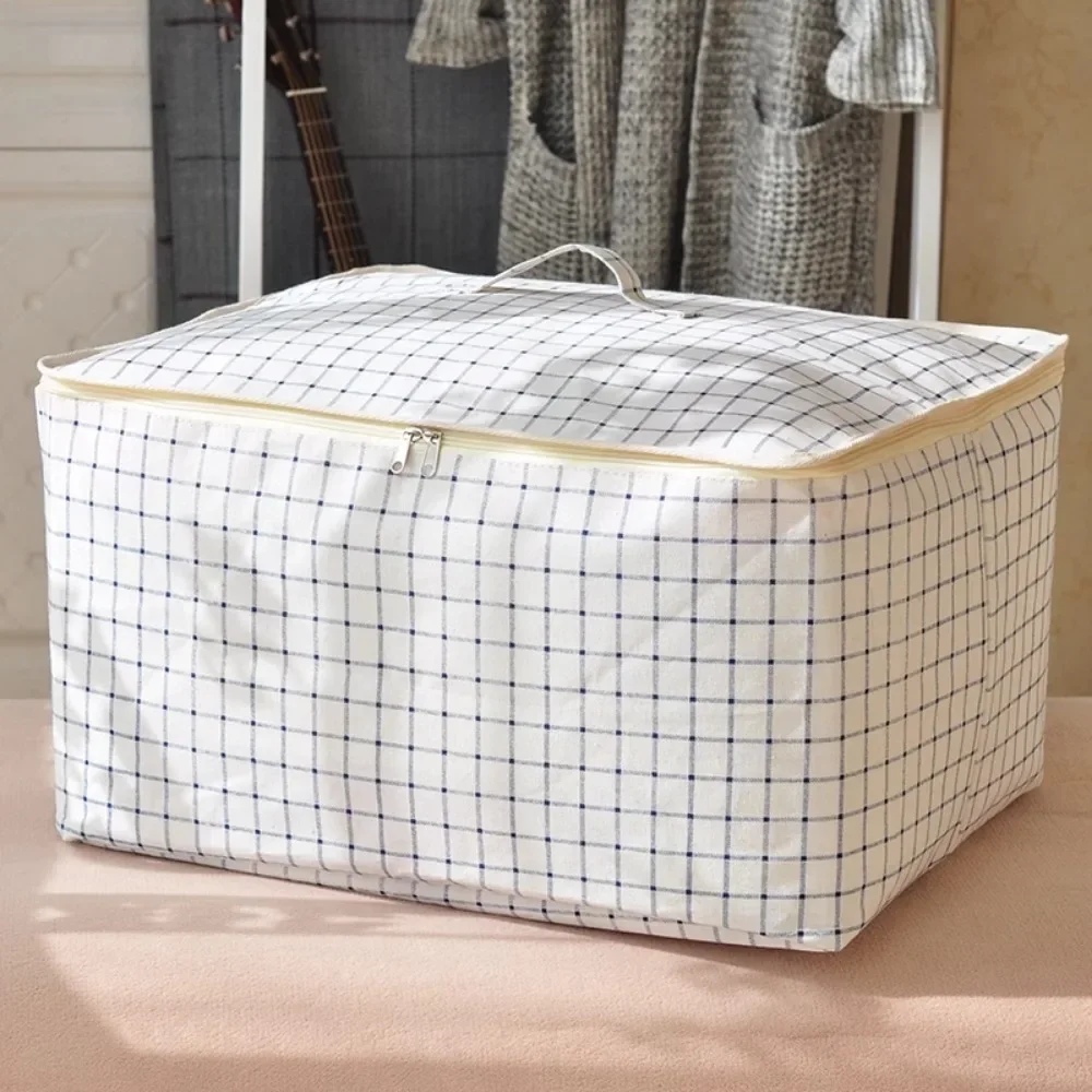 Extra large cotton quilt storage bag, changing seasons clothing packaging bag, household moving bag, dustproof and moisture-proo