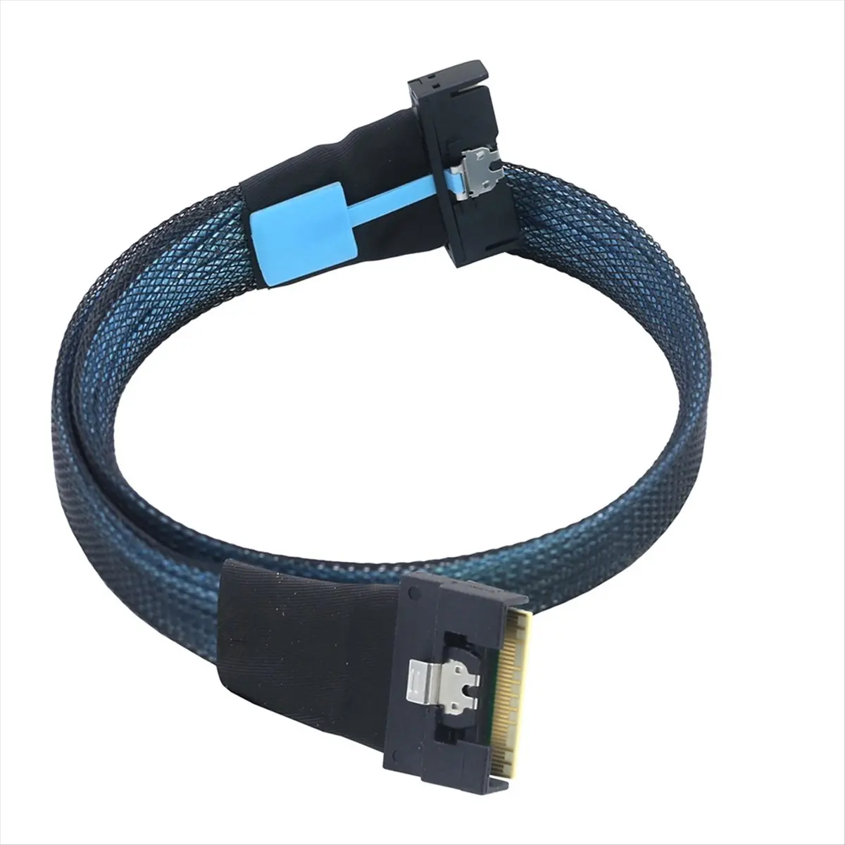 T35C Anti- Insertion PCIe MCIO 5.0 8I to Slimline SAS 4.0 SFF-8654 8i 74P PCI-E Adapter Cable 80cm