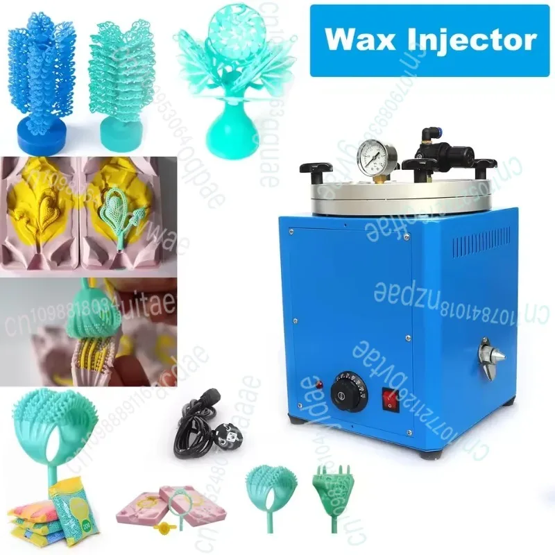 3KG Capacity Square Wax Melting Casting Machine Wax Injection Machine Vacuum Wax Injector for Gold Silver Jewelry Equipment