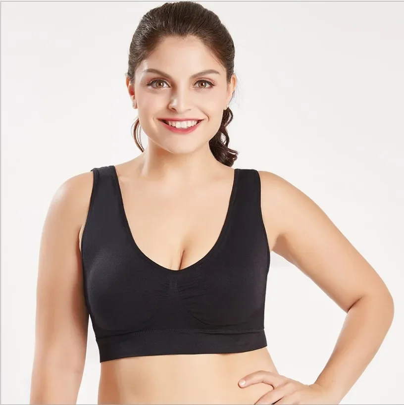 

Thin size oversized seamless sports bra with no steel ring, exclusive to chubby MM size, no binding