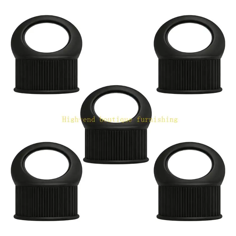 L9NB Opened Bottle Closure Set of 5 with Pull Loop for Household Shelf Use