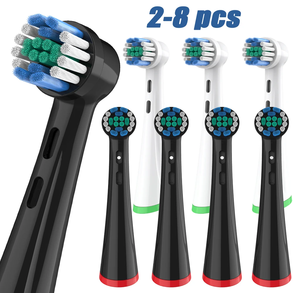 2/4/8 Stück Ersatzbürstenköpfe, kompatibel mit Oral-B iO 3/4/5/6/7/8/9/10 Serie Elektrische Zahnbürstenköpfe Sonic