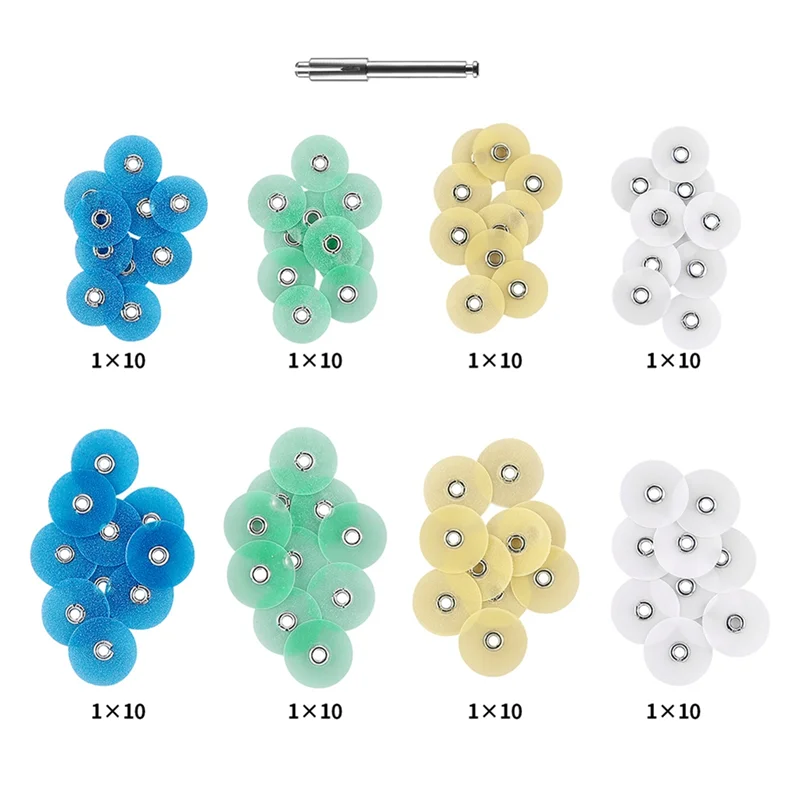 Dental Polishing Discs Gross Reduction Contouring Mandrel Stripe Set Dental Materials Teeth Whitening 80Pcs/Box