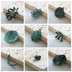 One Piece Hand Made Green Patina Charm - Varies Shapes and Size (PTA-a)