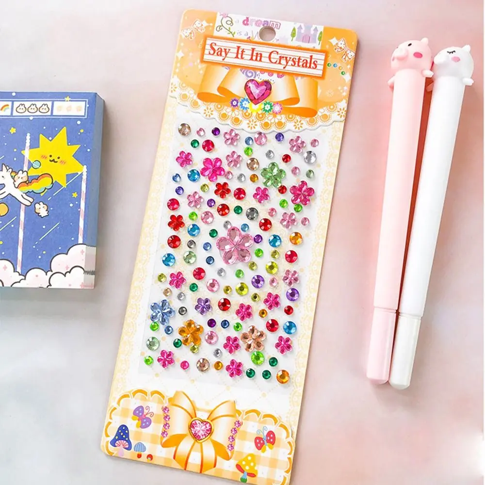 Decoration Stickers 3D Gem Stickers Scrapbooking Diary Album Children Toy Gem Sticker Self Adhesive DIY Mobile Phone