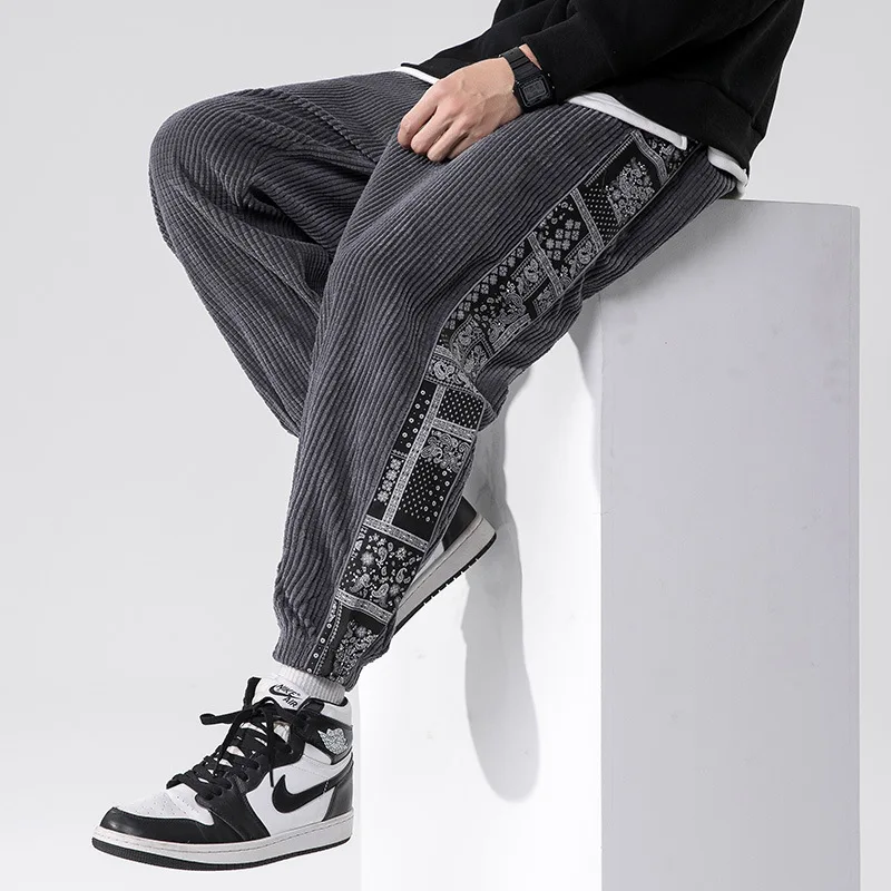 

Autumn and Winter Corduroy Sweatpants Casual Men's Harem Trousers Gym Y2K Vintage Streetwear Joggers Pants Fashion Men Clothing