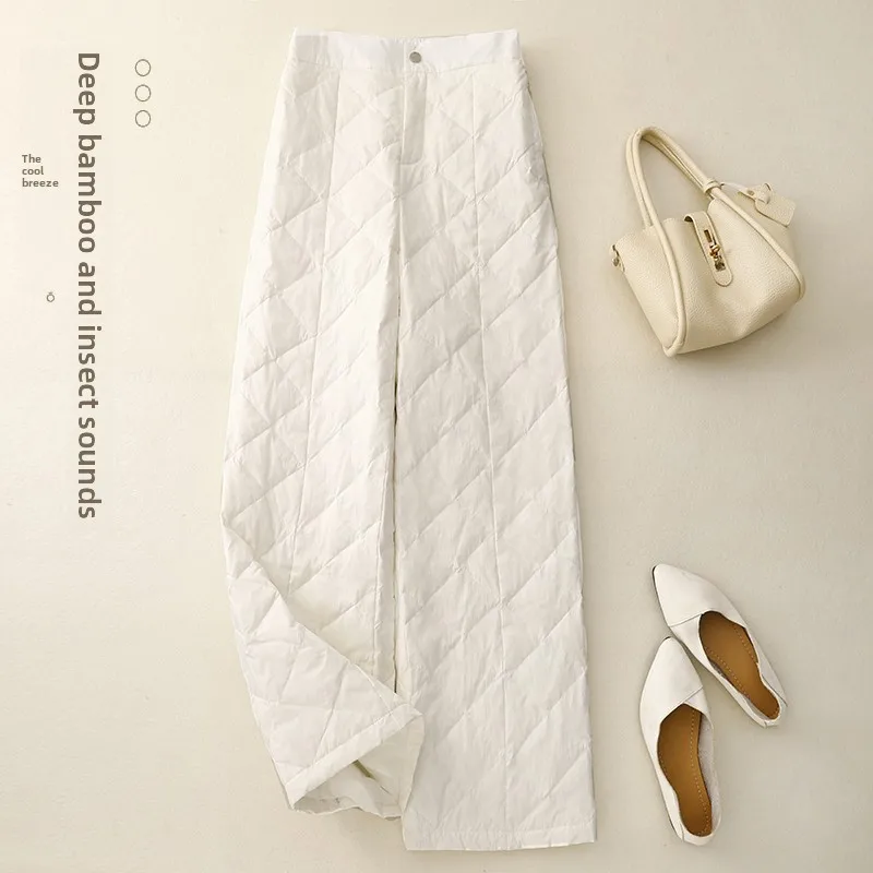 Calças de Aodão ssas de Cintura Alta para Mulheres, Jeans Casuais de Inverno com Efeito de Alongamento Visual, Moda Externa