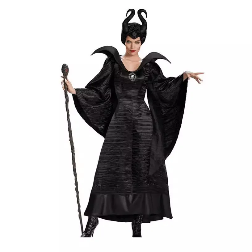 Halloween Sleeping Beauty Cosplay Performance Costume Angelina Jolie Mara Phantom Stage Costume Women's Traditional Wear