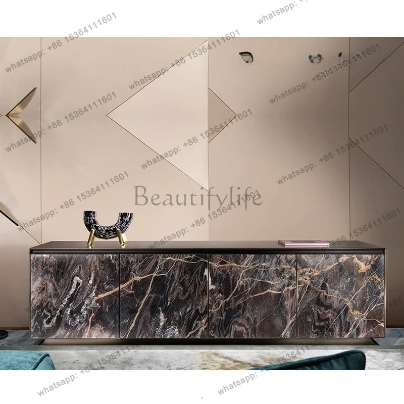 Italian light luxury home living room TV cabinet post-modern simple locker designer special floor cabinet