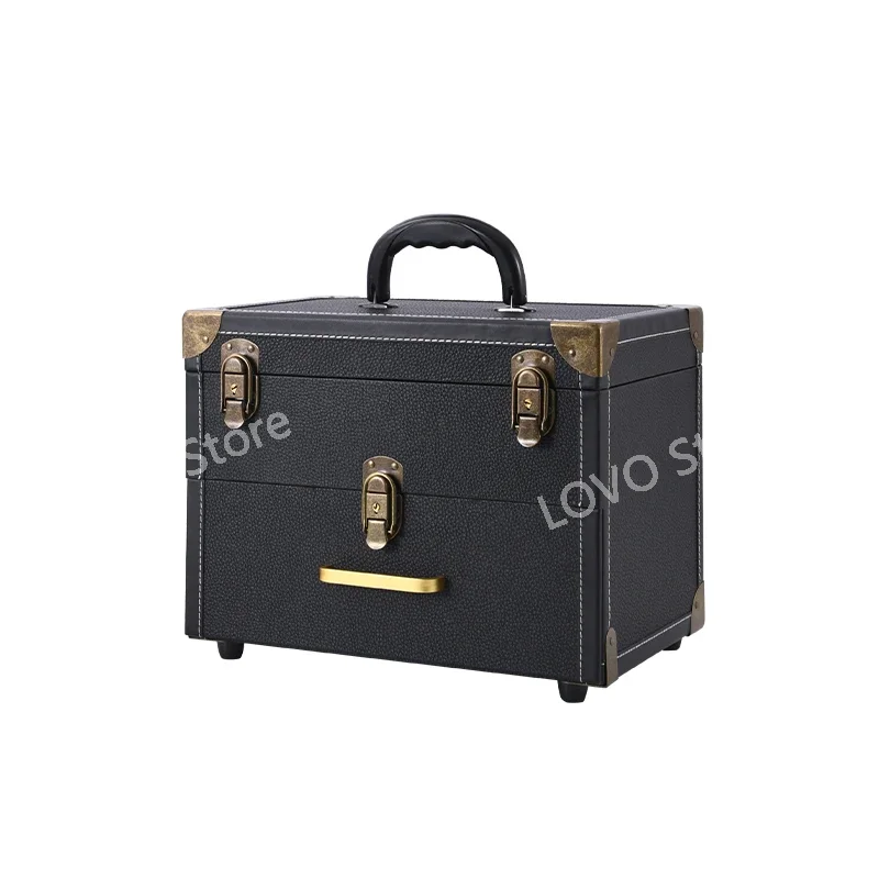 

Tattoo Toolbox Portable Out Door-to-door Cosmetic Case Eyelash Eyebrow and Makeup Nail Art Multi-layer Large Capacity