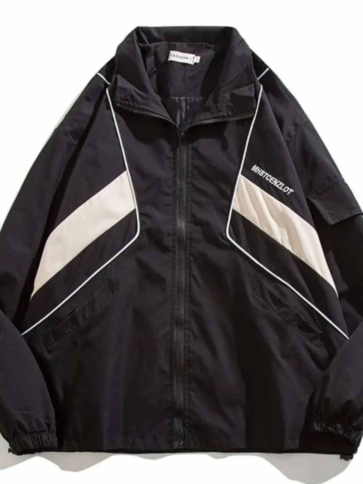 

Мужская функциональная рабочая одежда, свободная рабочая одежда с воротником, верхняя одежда, молодежная модная осенняя ветрозащитная длинная застежка-молния све