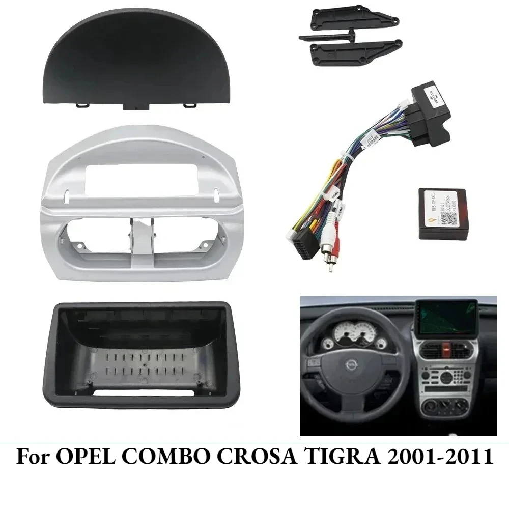 

9INCH Car Radio Fascia for OPEL COMBO CROSA TIGRA 2001-2011, Android GPS Stereo 2 Din Head Unit Panel