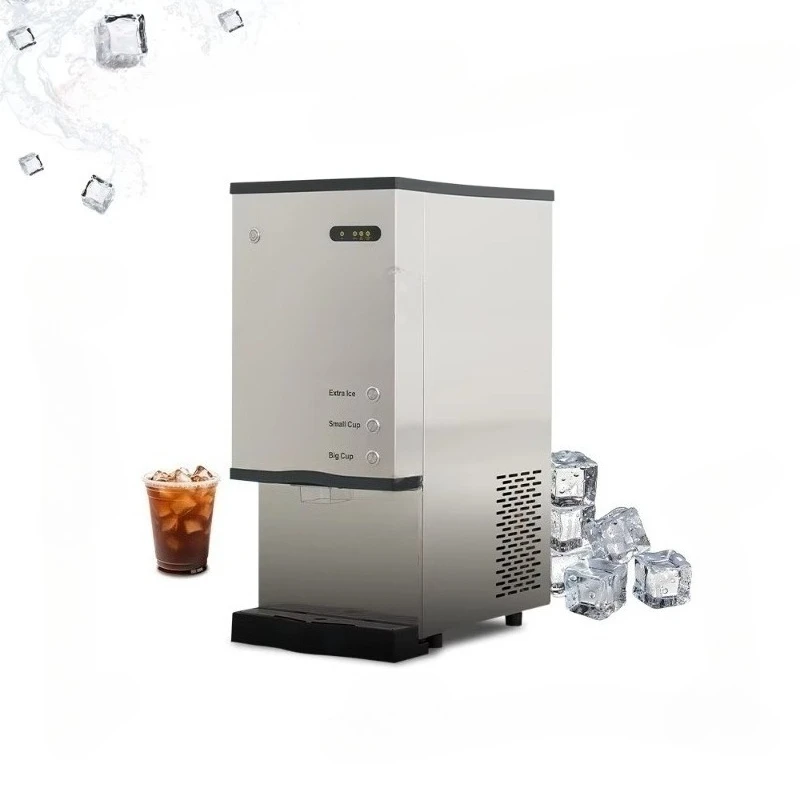 

Counter-top ice maker with LCD touchscreen 80kg/day Quiet operation, suitable for family parties and RVs