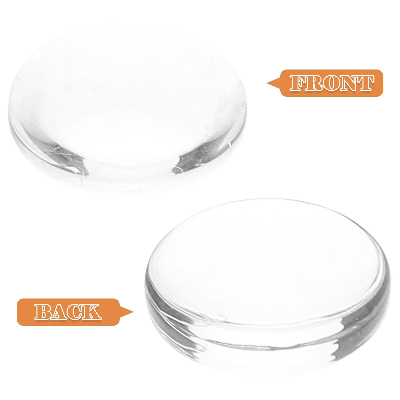 20 pezzi di carte colorate per unghie in vetro trasparente cabochon a cupola rotonda da 1,5 cm per esposizione di smalti per unghie punte false per allenamento artistico fai da te