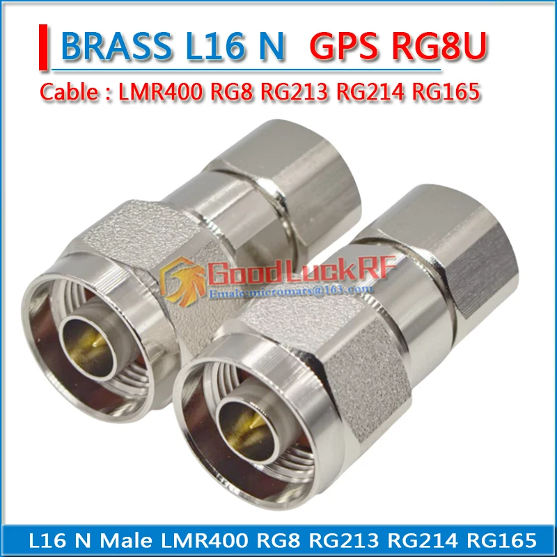 SYWV50-7 N type male 7D-FB RG8 LMR400 RG214 RG8U GPS feeder solde Cable Copper Straight Coaxial RF Connector Adapters