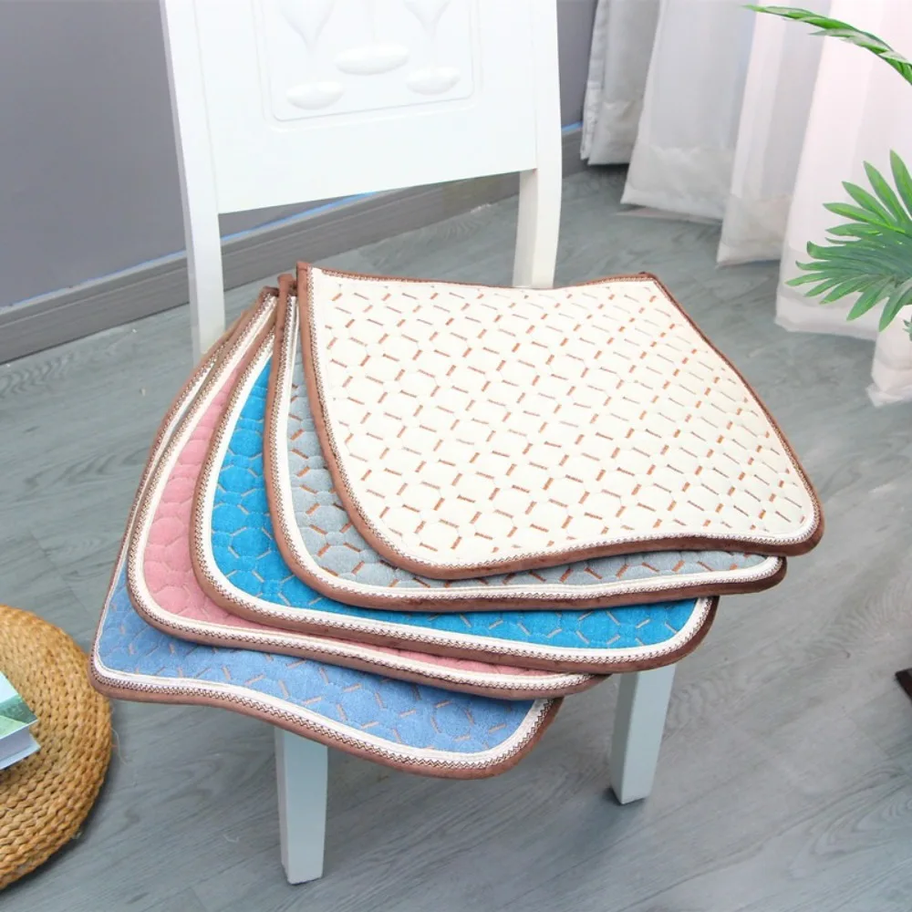 

Creative Comfortable Chair Mat Non-Slip Design Surface Grid Shape Sofa Cushion Soft Texture Square Seat Pad Dining Chair
