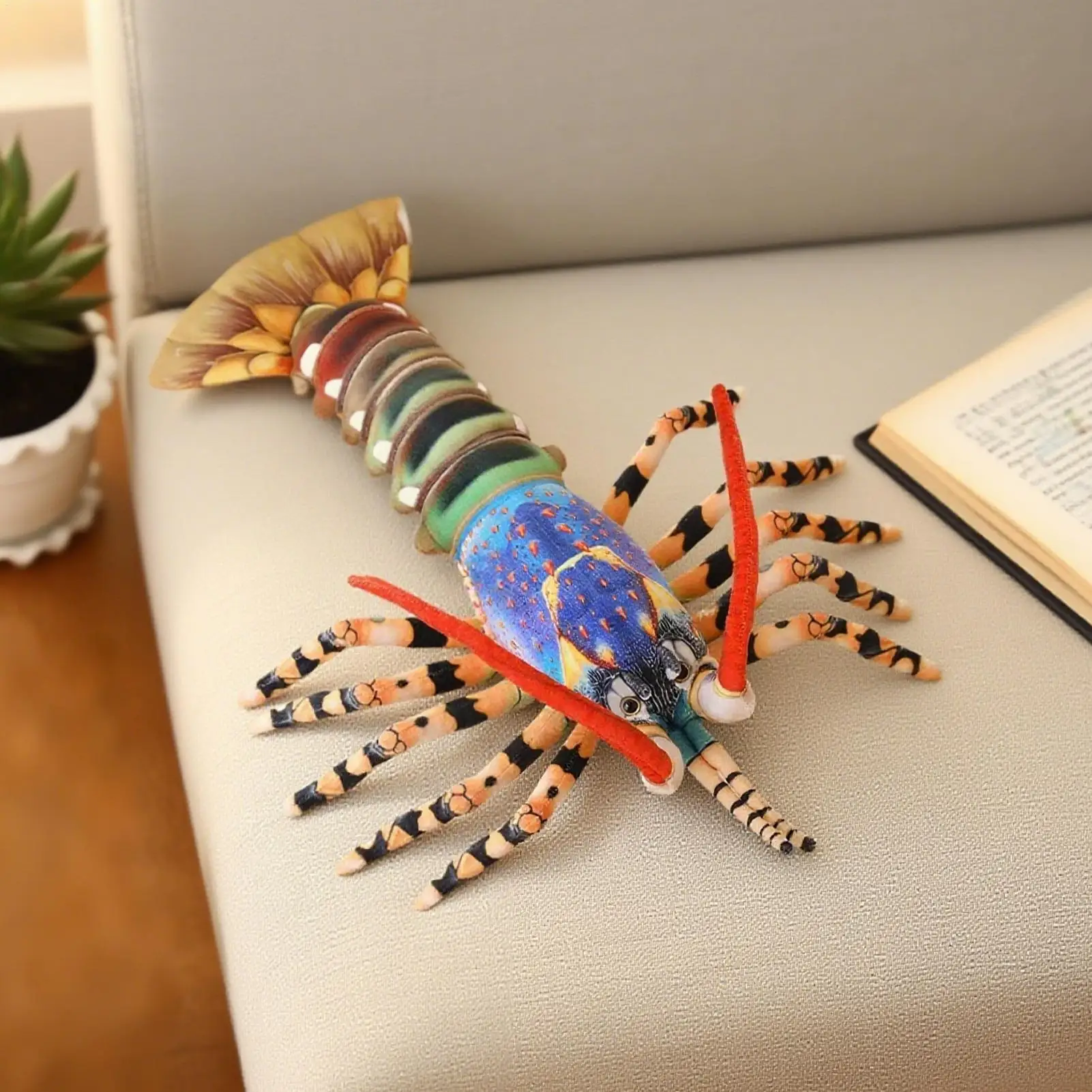 Plush Toys Lobster Plush Doll Toy Cozy Playroom Companion Hugging Doll For Boys Kids Sofa Couch Car Chair Desk Bedroom Living