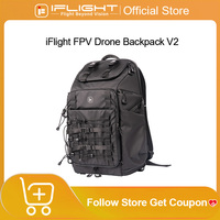 IFlight FPV Drone Backpack 540X380X220mm 33 Liter Volume Resizable Compartments Ntegrated RGB Light Strips for FPV Drone Goggles