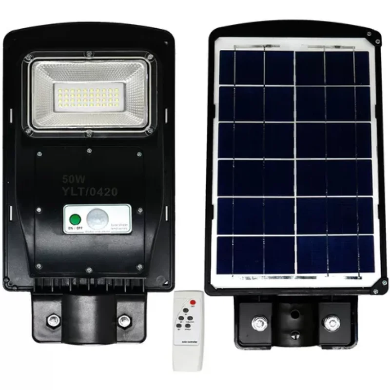 Solar Street Light Post  50w C/sensor Control Luminaires Solar Luminaires