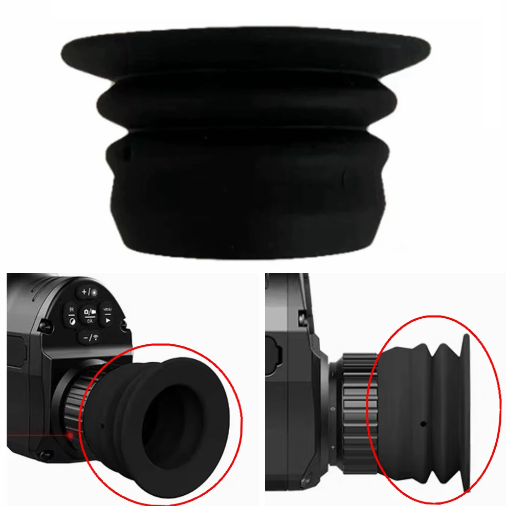 Tactical Rubber Eyepiece Cover Hunt Night Vision Spot Scope Sight Elastic Eye Cup Patch Shield Protection Cap for Pard 007 008