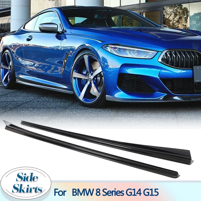 

Автомобильные боковые юбки, комплекты кузова для BMW 8 серии G14 G15 G16 M Sport 840i M850i 2D 4D 2019-2021, расширения боковой юбки из углеродного волокна